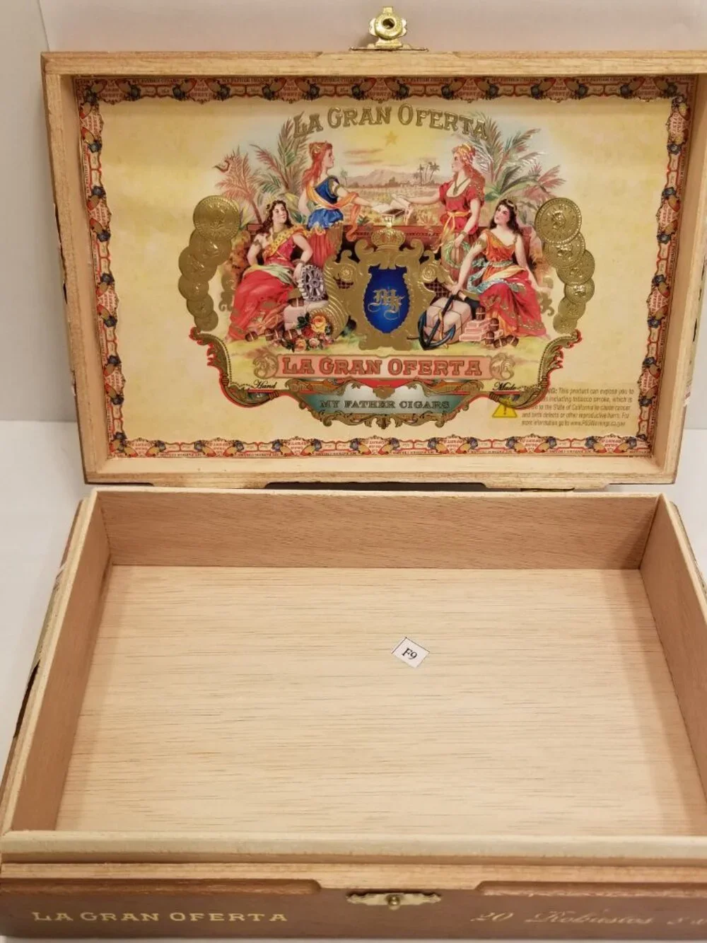 My Father La Gran Oferta Robusto Wooden Empty Cigar Box Magnificent